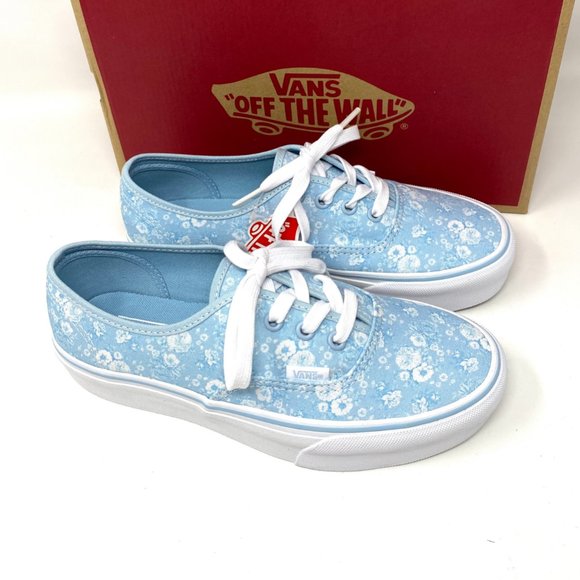 💖MEGA SALE💖VANS Womens  AUTHENTIC PLATFORM Tonal Floral Blue   VN0A3AV87O7 - Picture 4 of 10